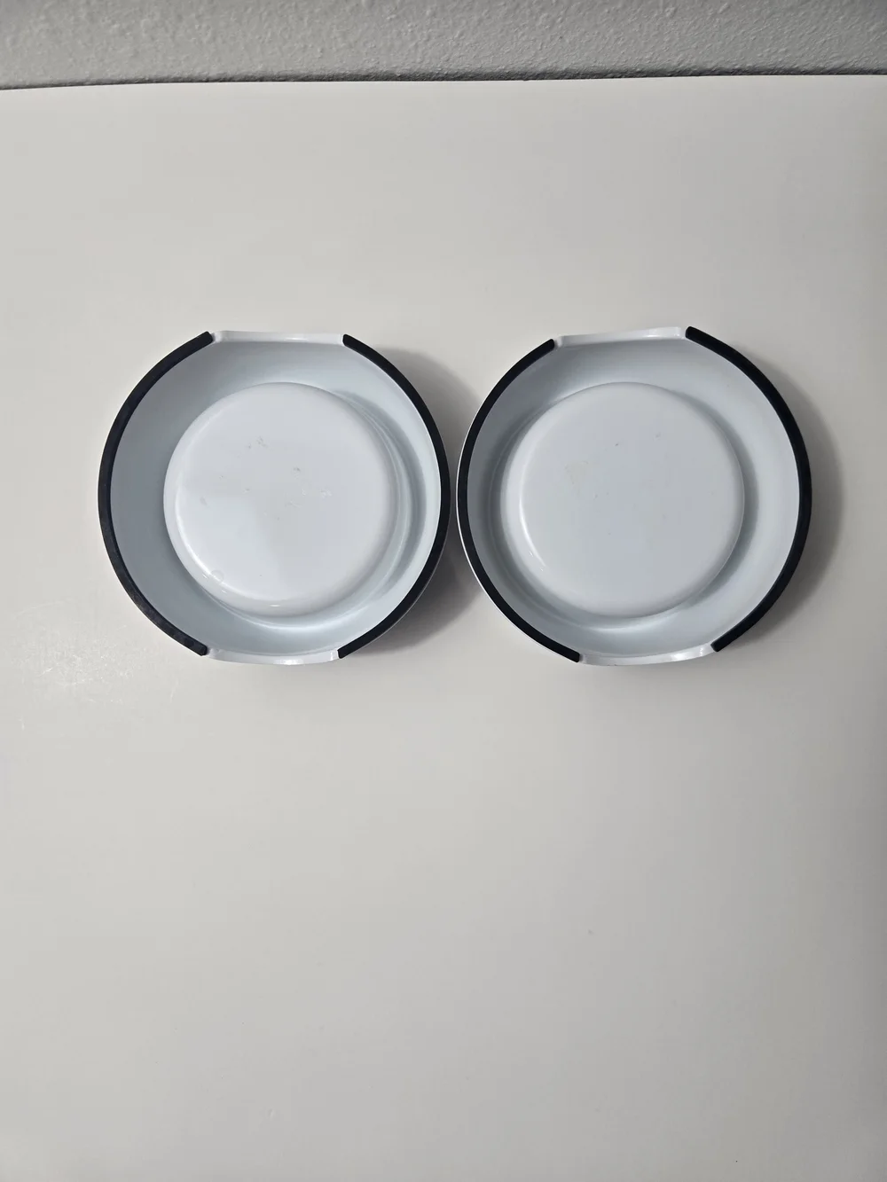 Set of 2 Stainless Steel Pet Bowls with Ghost Print